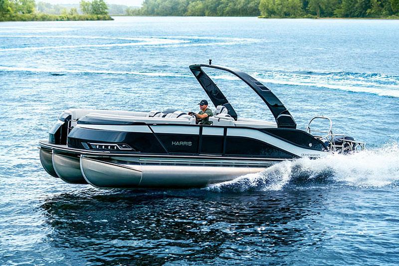 The 2022 Harris Grand Mariner 250 has two new tower options this year.